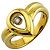 Chopard Happy Diamonds Drop Ring Golden
