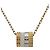 Colar Boucheron Quatre Whites Branco Dourado