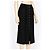 Falda midi Kenzo Paris de mezcla de lino negra Negro - vista 2