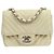Chanel Classic Single Flap Chevron Lambskin Mini Beige