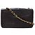 Chanel Vintage Mini Full Flap aus gestepptem Lammleder Schwarz - Ansicht 2