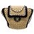 Chanel Flap Bag aus Weide Schwarz Beige