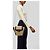 Chanel Flap Bag aus Weide Schwarz Beige - Ansicht 12