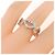 Cartier C Heart 1P Diamond Band Ring Golden - Ansicht 5