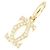 Charm Cartier 2C in oro giallo D'oro