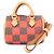 Louis Vuitton Damier Pop Handbag Pouch Mini Speedy Roja Damier ebene