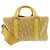 Borsa a mano Christian Dior Dior LINGO 26 Oblique Giallo