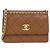 Borsa a tracolla Chanel AS4169 in pelle di vitello martellata marrone