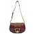 Borsa a tracolla in pelle Miu Miu Marrone D'oro - vista 16