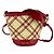 Borsa Miu Miu in rafia e pelle rossa Rosso