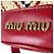 Borsa Miu Miu in rafia e pelle rossa Rosso - vista 12