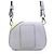 Borsa a tracolla Tod's in pelle grigio chiaro e giallo - vista 3