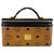Bolsa de ombro em couro MCM Marrom Preto