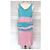American Retro Vestido Cancán a Rayas Rosa y Azul - vista 13