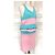 American Retro Vestido Cancán a Rayas Rosa y Azul - vista 7