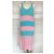 American Retro Vestido Cancán a Rayas Rosa y Azul - vista 8