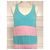 American Retro Vestido Cancán a Rayas Rosa y Azul - vista 9
