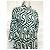 Alain Manoukian Vestido Longo Manoukian Folk em Algodão Estampado Branco Verde - vista 2