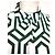 Alain Manoukian Vestido Longo Manoukian Folk em Algodão Estampado Branco Verde - vista 7