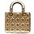 Borsa Christian Dior Lady Small My ABC D'oro - vista 2