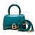 Borsa Balenciaga Hourglass XS Turchese