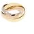 Anello Cartier Trinity in oro bianco oro giallo e oro rosa