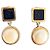 Givenchy Boucles d'oreilles clips G Cube et perle Noir Bijouterie dorée - vue 2