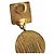 Givenchy Boucles d'oreilles clips G Cube et perle Noir Bijouterie dorée - vue 5