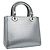 Christian Dior Lady Dior Micro Cannage Metallic Calfskin Mini Metallico - vista 2