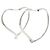 Autre Marque Pendientes de aro Tiffany Open Heart