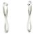 Autre Marque Pendientes de aro Tiffany Open Heart - vista 2