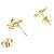 Autre Marque Pendientes Tiffany Olive Leaf - vista 3
