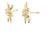 Autre Marque Pendientes Tiffany Knot Small en oro rosa - vista 2