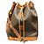 Céline Bolso de hombro Celine Macadam de cuero Castaño