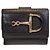Cartera de piel Gucci Bi-fold Marrón oscuro