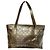 Bolso Tote de piel con estampado GG Gucci Dorado