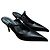 Prada Slingback Pumps aus schwarzem Satin