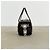 Moschino Milano Mini Borsa Box in Raso Nero con Cristalli - vista 5