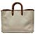 Saco tote Coach bege de couro e lona - vista 2