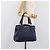 Borsa Miu Miu Vittero Dino Leather Blue Gold Auth 204405 D'oro - vista 28