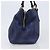 Borsa Miu Miu Vittero Dino Leather Blue Gold Auth 204405 D'oro - vista 3
