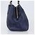 Borsa Miu Miu Vittero Dino Leather Blue Gold Auth 204405 D'oro - vista 4