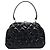 Borsa a mano CHANEL Matelasse Pelle verniciata Nero Argento CC Auth 201536V - vista 3