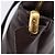 Borsa a tracolla LOEWE in pelle marrone scuro tono oro Auth ka6261A - vista 21