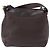 Borsa a tracolla LOEWE in pelle marrone scuro tono oro Auth ka6261A - vista 3