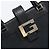 Borsa Tote GUCCI G in pelle e tela Nero Oro 002 1109 Auth am12611V D'oro - vista 15