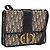 Borsa Christian Dior Trotter Canvas Oblique 30 Montaigne Navy Gold Auth LN131A D'oro Blu navy