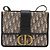Borsa Christian Dior Trotter Canvas Oblique 30 Montaigne Navy Gold Auth LN131A D'oro Blu navy - vista 2