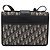 Borsa Christian Dior Trotter Canvas Oblique 30 Montaigne Navy Gold Auth LN131A D'oro Blu navy - vista 3