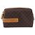 Céline Pouch CELINE Macadam Canvas PVC Leather Brown Gold Auth ki6850 Marrone D'oro - vista 2